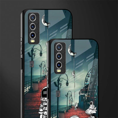 astronaut believer beach glass case for vivo y12s image-2