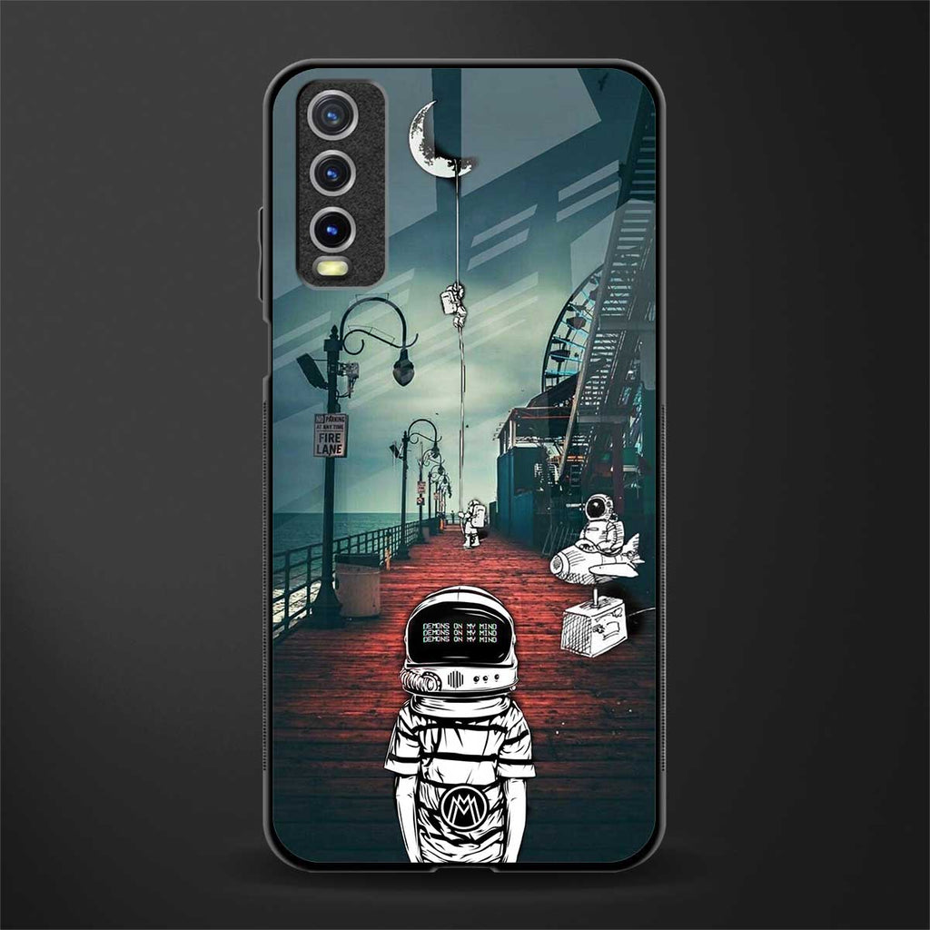 astronaut believer beach glass case for vivo y20i vivo y20t image