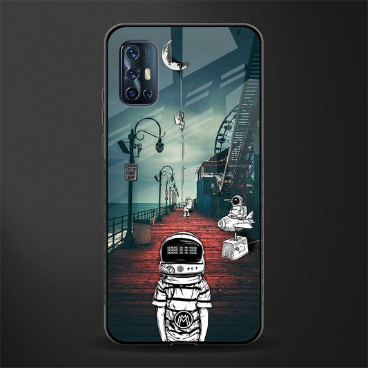 astronaut believer beach glass case for vivo v17 image