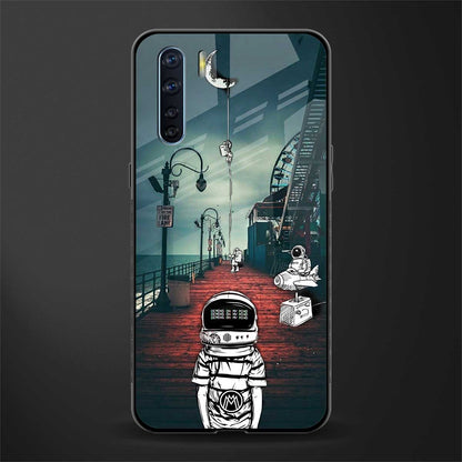 astronaut believer beach glass case for oppo f15 image