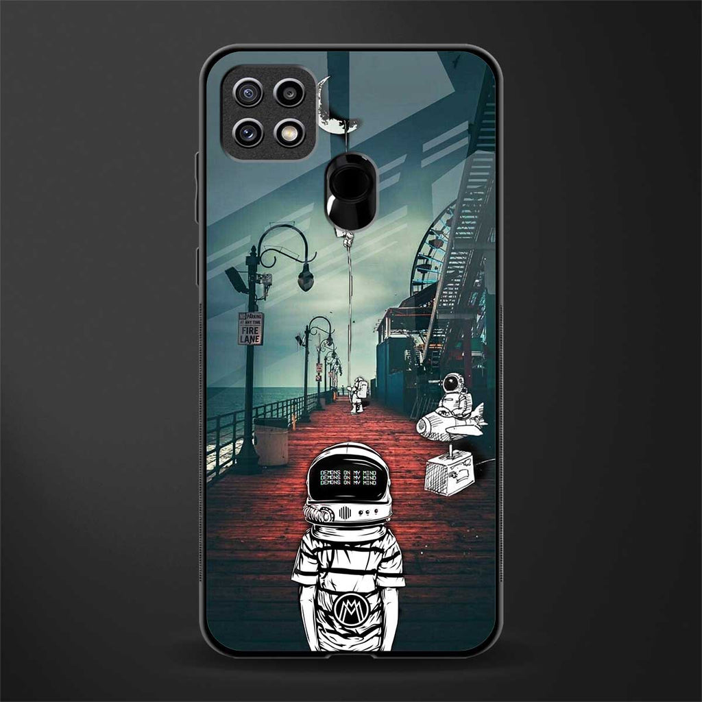 astronaut believer beach glass case for oppo a15 image