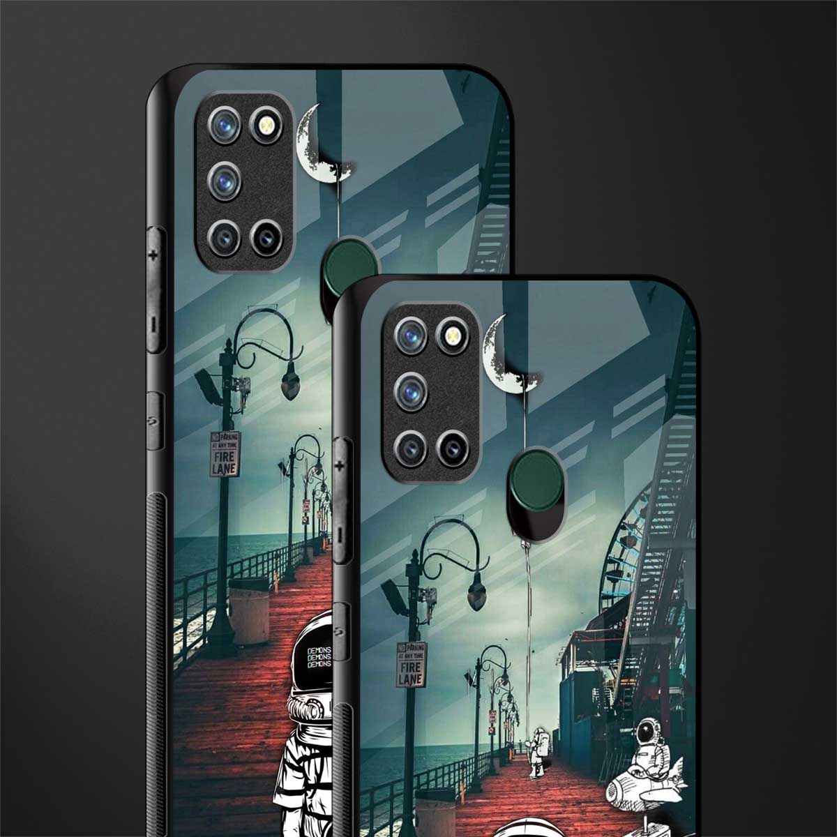 astronaut believer beach glass case for realme 7i image-2