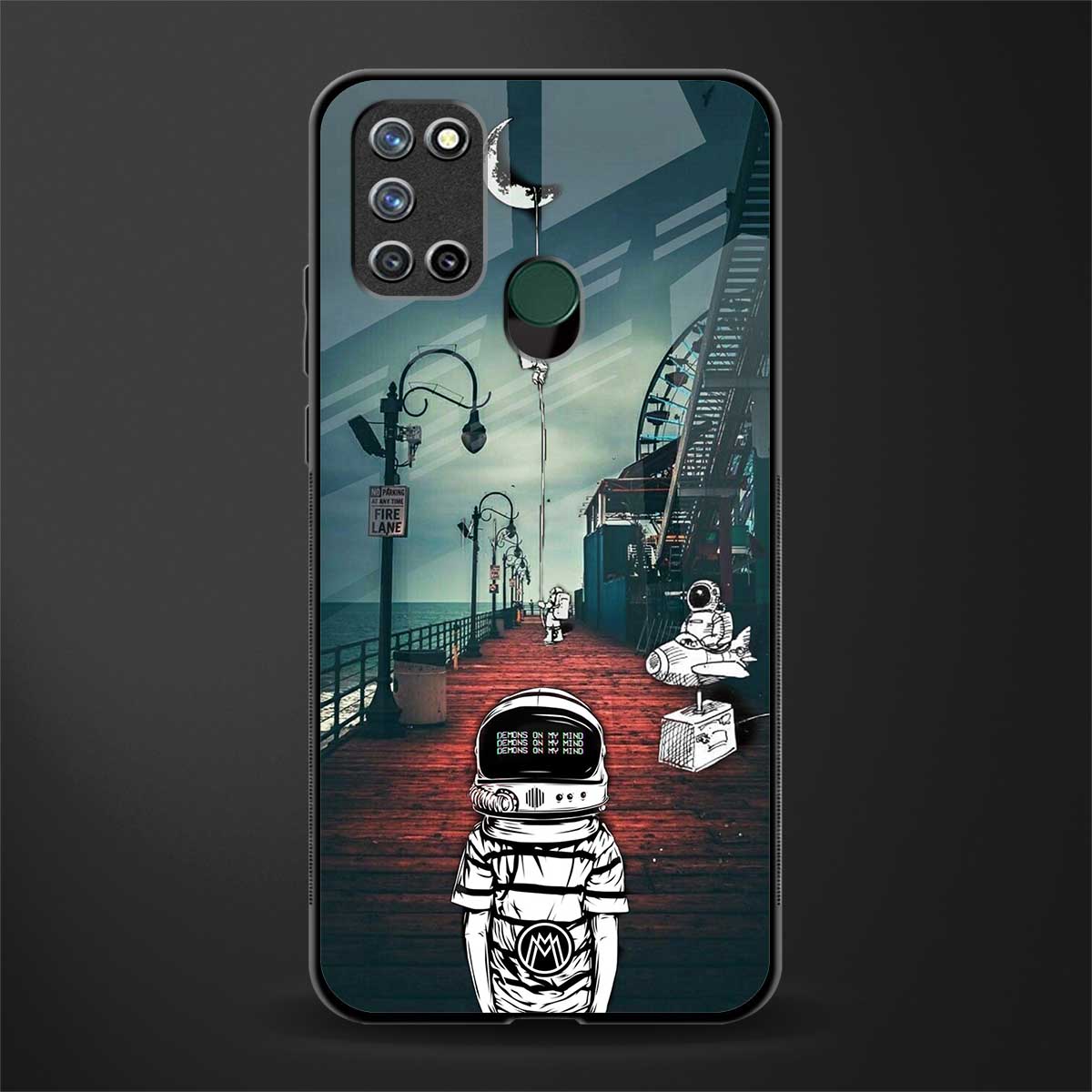 astronaut believer beach glass case for realme 7i image