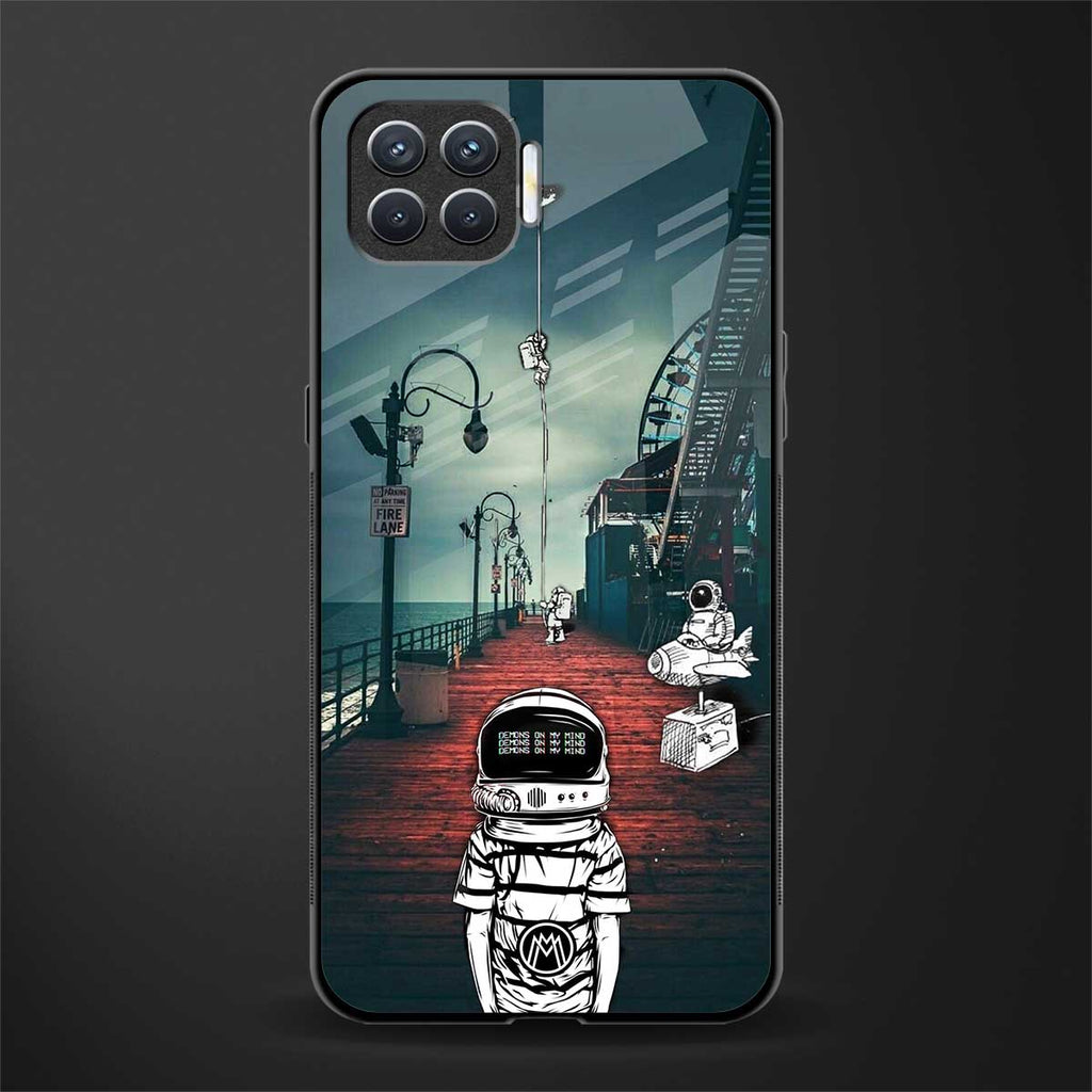 astronaut believer beach glass case for oppo f17 image