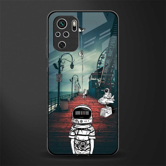 astronaut believer beach glass case for redmi note 10s image