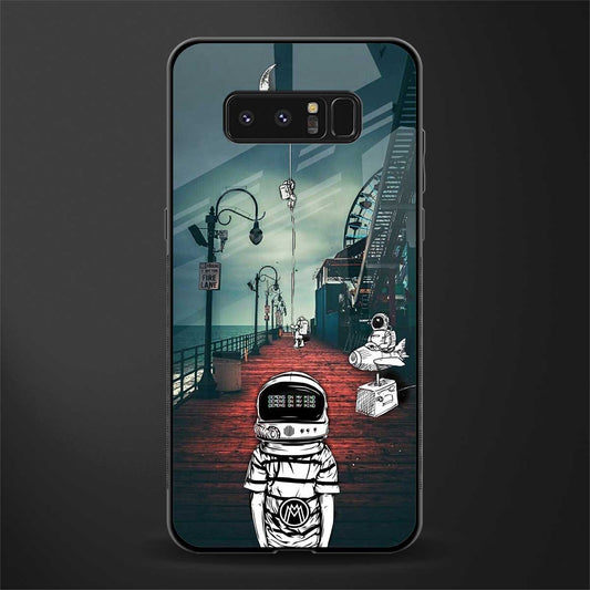 astronaut believer beach glass case for samsung galaxy note 8 image