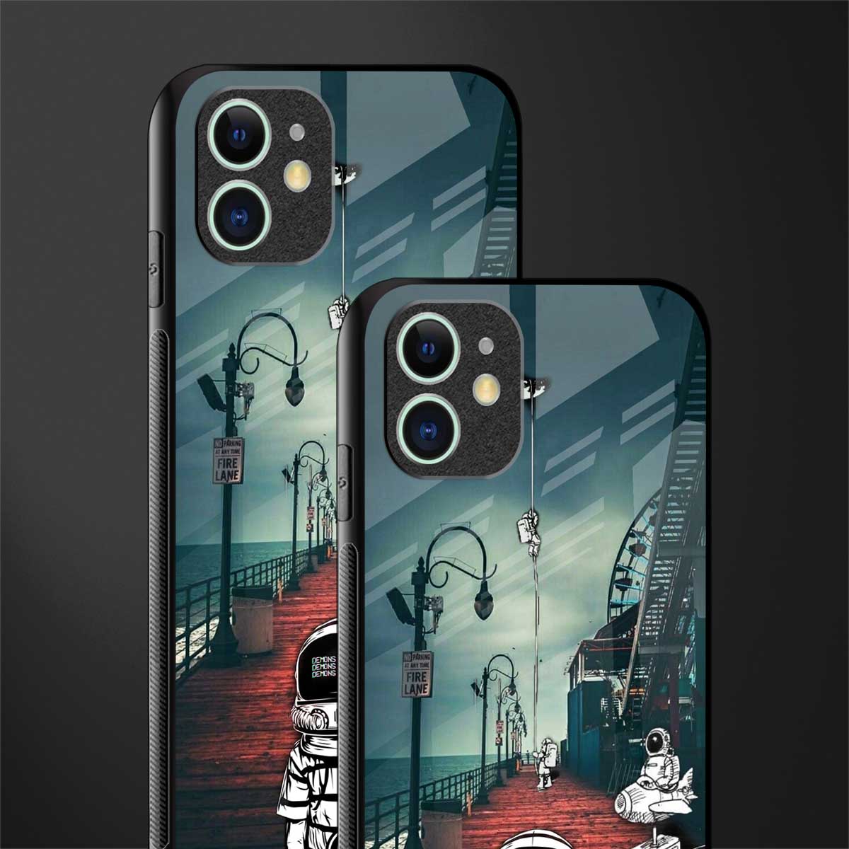 astronaut believer beach glass case for iphone 12 image-2