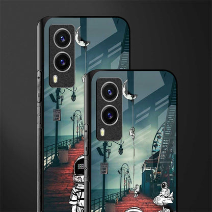 astronaut believer beach glass case for vivo v21e 5g image-2