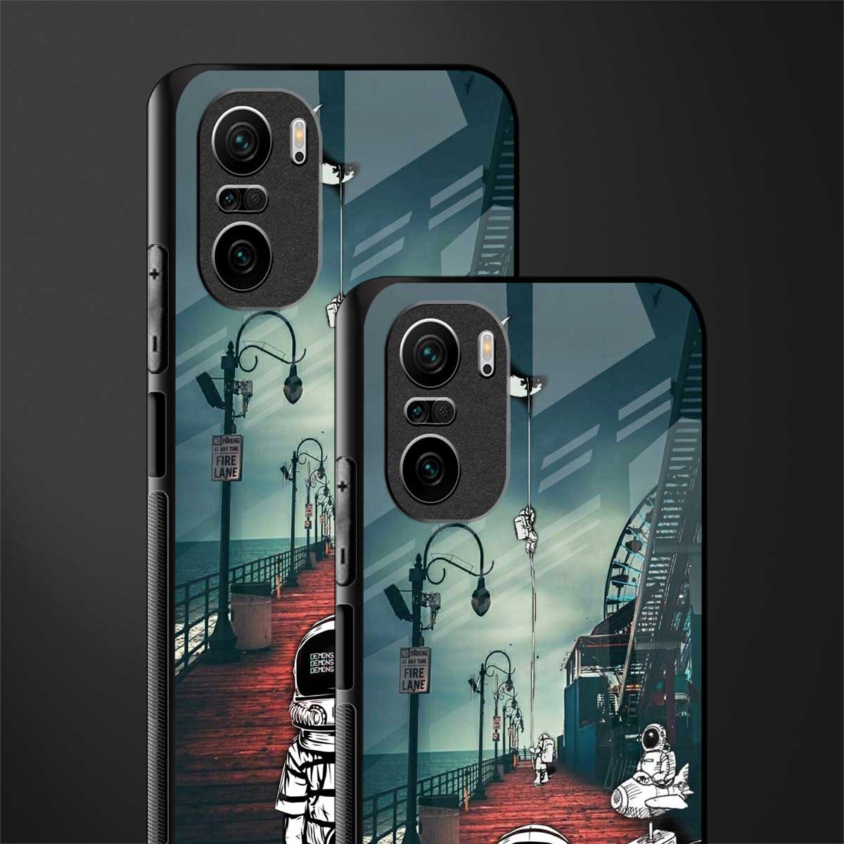 astronaut believer beach glass case for mi 11x 5g image-2