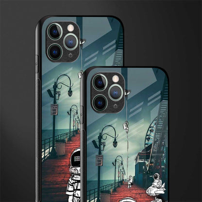 astronaut believer beach glass case for iphone 11 pro image-2