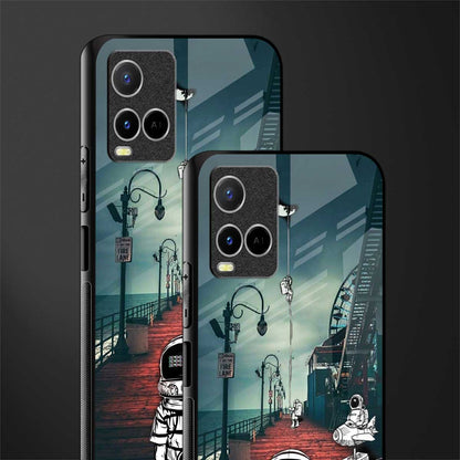 astronaut believer beach glass case for vivo y33s vivo y33t image-2