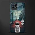 astronaut believer beach glass case for realme 8i image