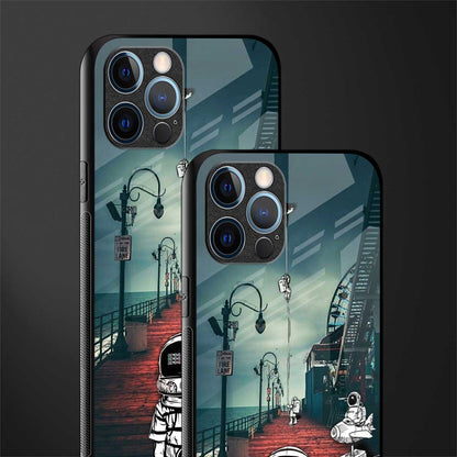 astronaut believer beach glass case for iphone 12 pro max image-2
