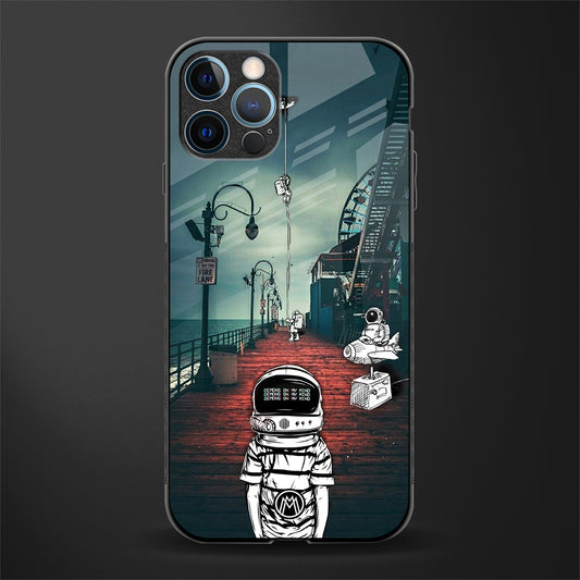 astronaut believer beach glass case for iphone 12 pro max image