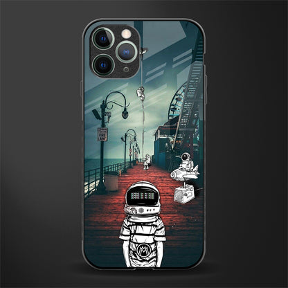 astronaut believer beach glass case for iphone 11 pro max image