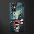 astronaut believer beach glass case for redmi 10 prime image