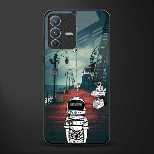 astronaut believer beach glass case for vivo v23 pro 5g image