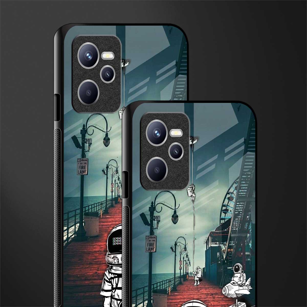 astronaut believer beach glass case for realme c35 image-2