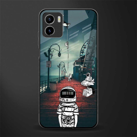 astronaut believer beach glass case for vivo y15s image