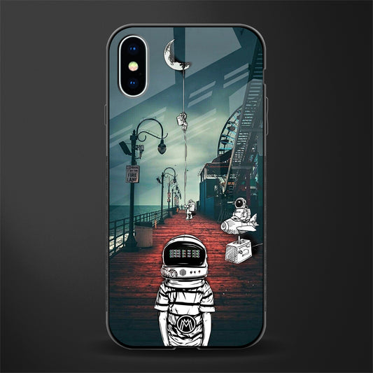 astronaut believer beach glass case for iphone xs image