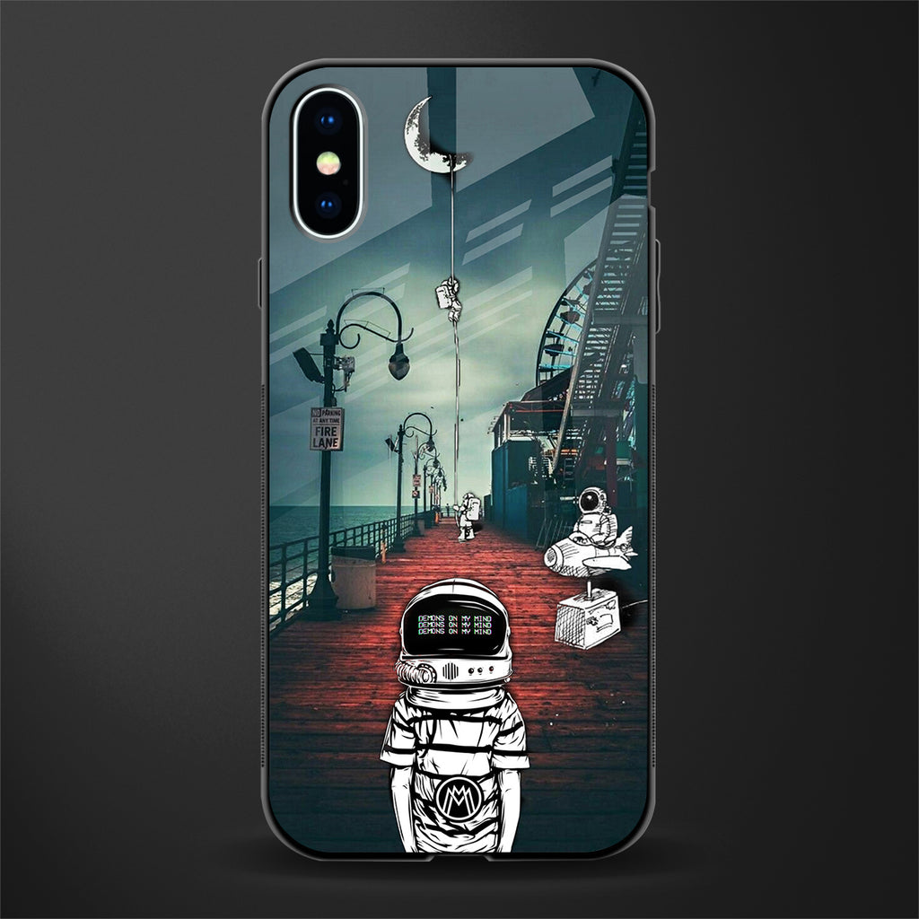 astronaut believer beach glass case for iphone x image