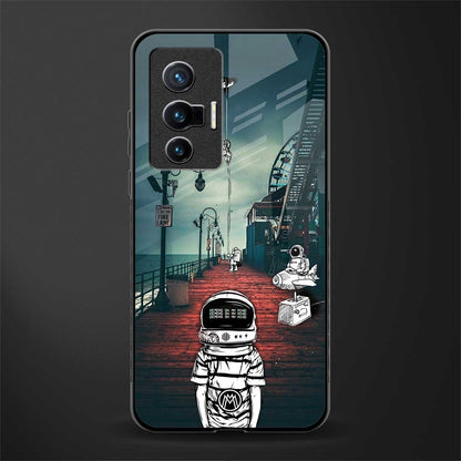 astronaut believer beach glass case for vivo x70 image