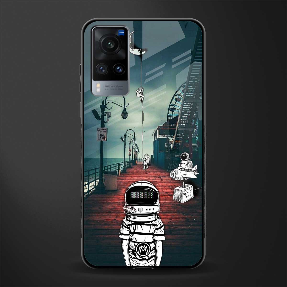 astronaut believer beach glass case for vivo x60 image