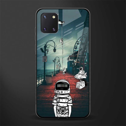 astronaut believer beach glass case for samsung a81 image