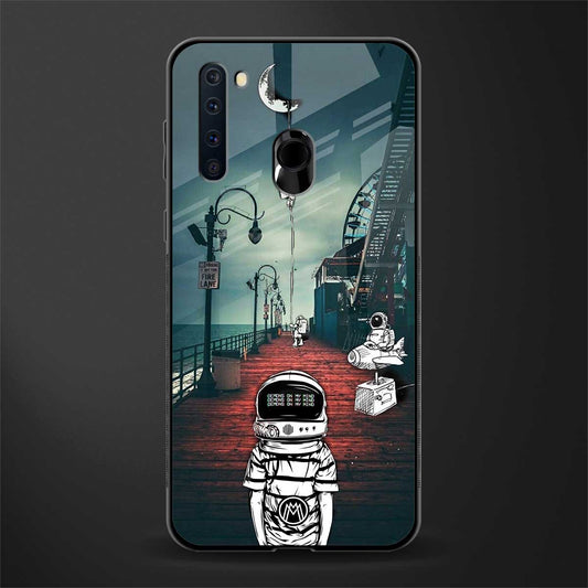astronaut believer beach glass case for samsung a21 image