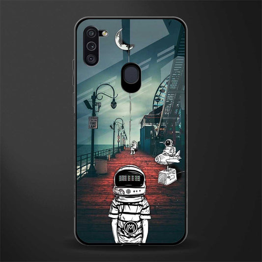 astronaut believer beach glass case for samsung a11 image