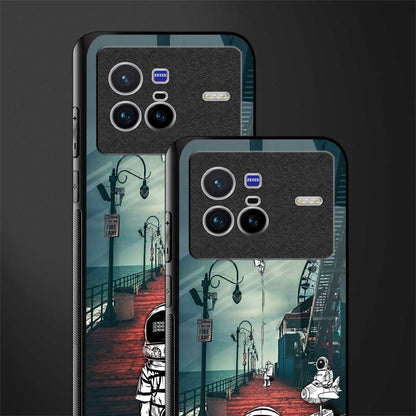 astronaut believer beach glass case for vivo x80 image-2