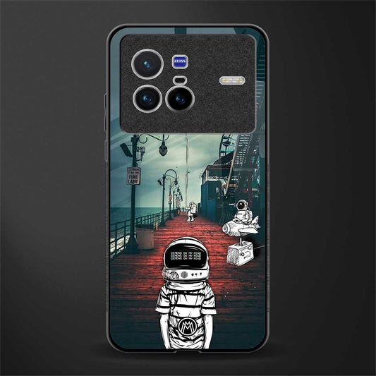 astronaut believer beach glass case for vivo x80 image