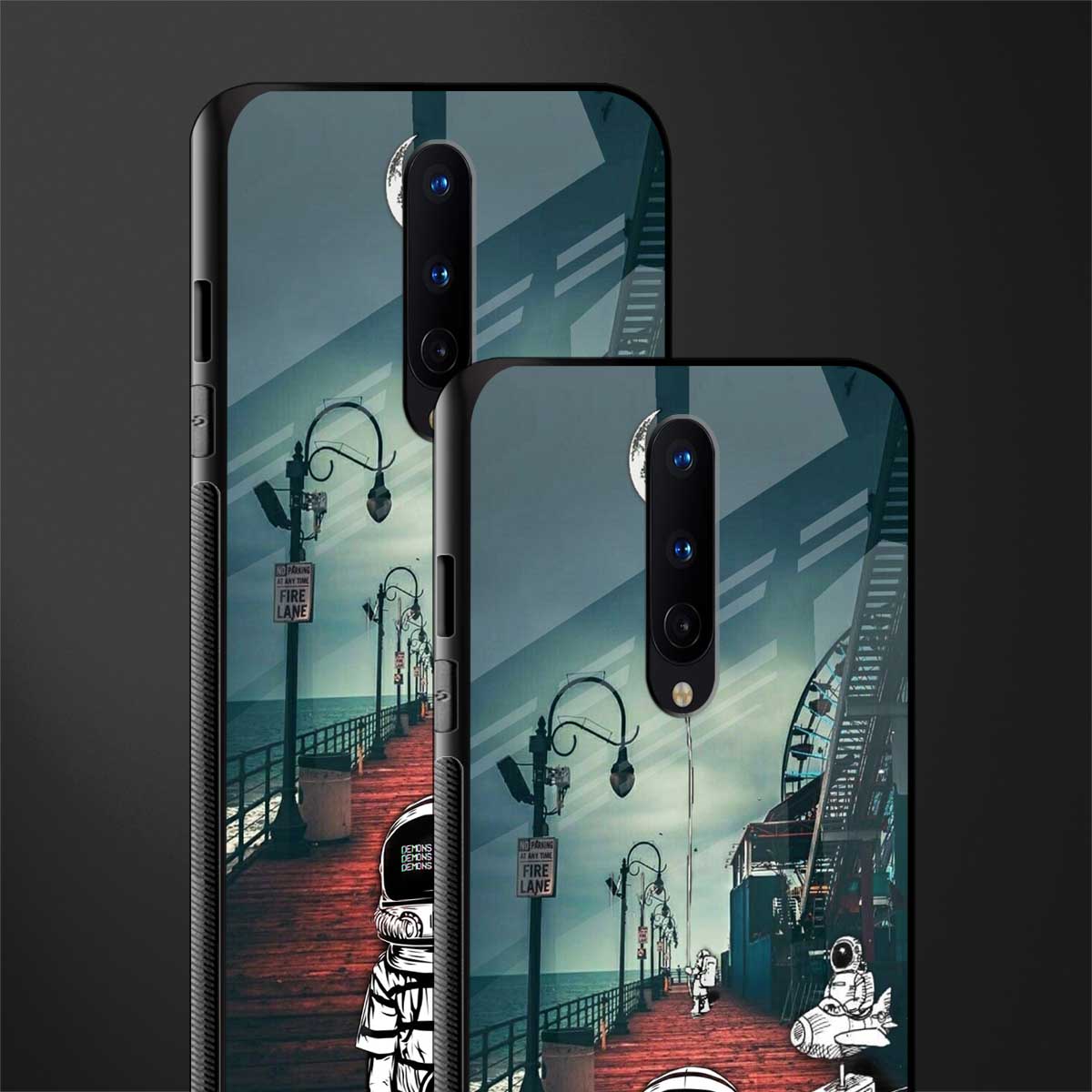astronaut believer beach glass case for oneplus 8 image-2