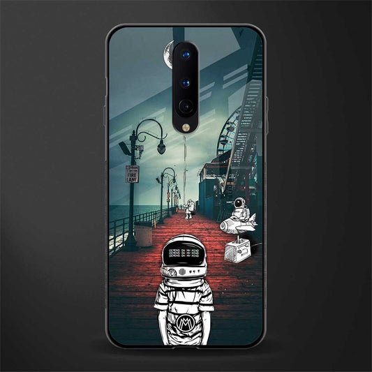 astronaut believer beach glass case for oneplus 8 image