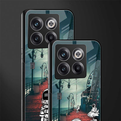 astronaut believer beach back phone cover | glass case for oneplus 10t