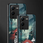 astronaut believer beach back phone cover | glass case for vivo v25 pro 5g