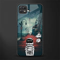 astronaut believer beach back phone cover | glass case for samsung galaxy f42