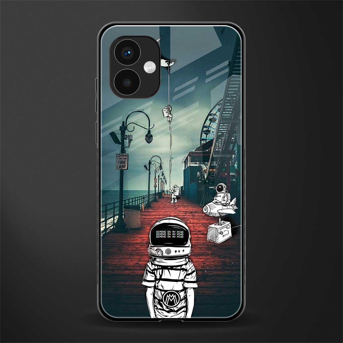 astronaut believer beach back phone cover | glass case for samsung galaxy a04