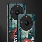 astronaut believer beach back phone cover | glass case for realme 11 pro 5g