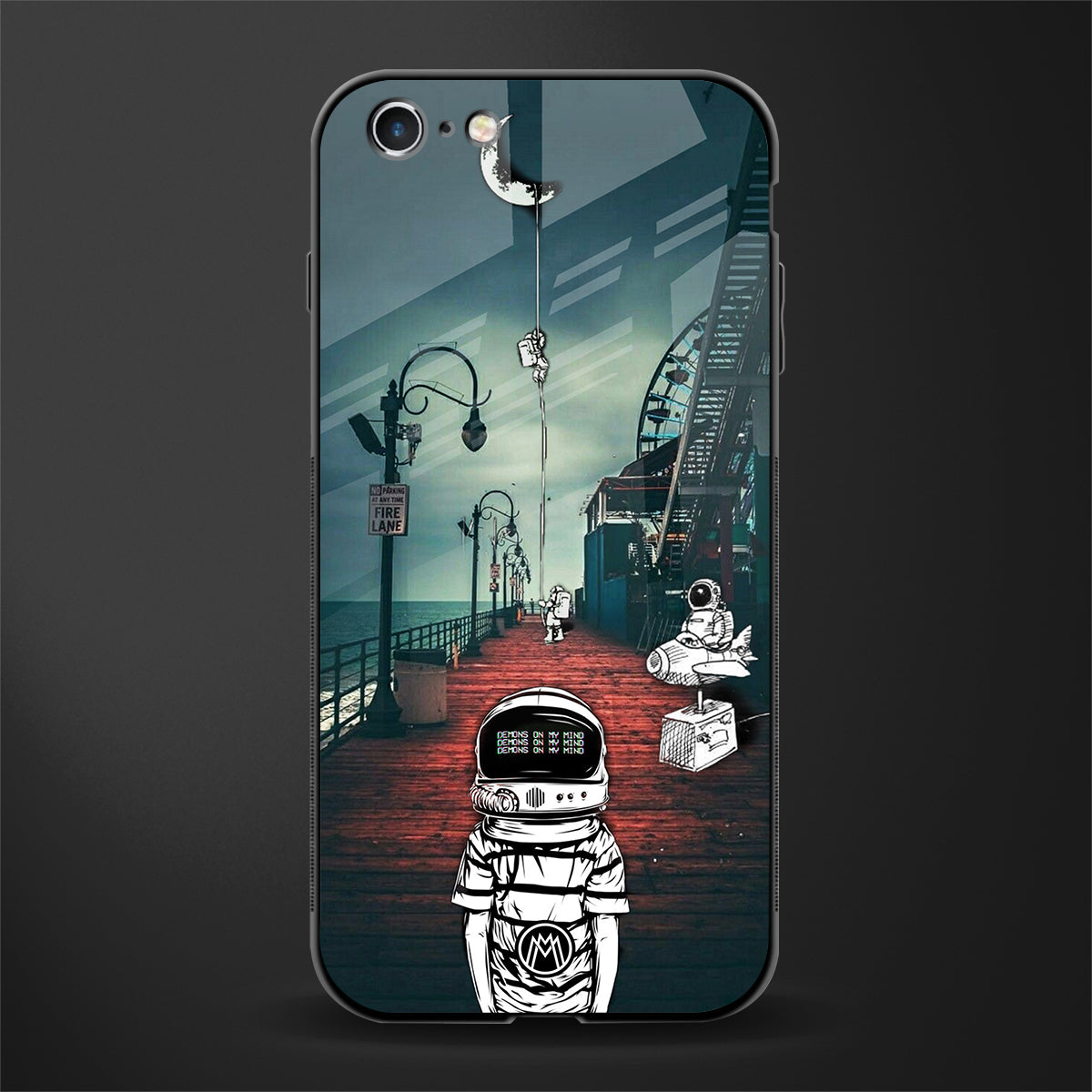 astronaut believer beach glass case for iphone 6 image