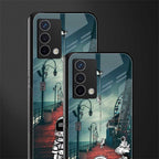 astronaut believer beach back phone cover | glass case for oppo a74 4g