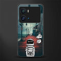 astronaut believer beach back phone cover | glass case for iQOO 9 Pro