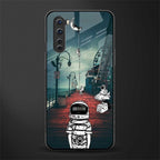 astronaut believer beach glass case for oneplus nord ac2001 image