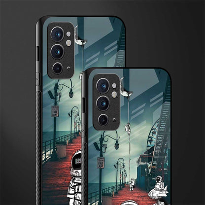 astronaut believer beach glass case for oneplus 9rt image-2
