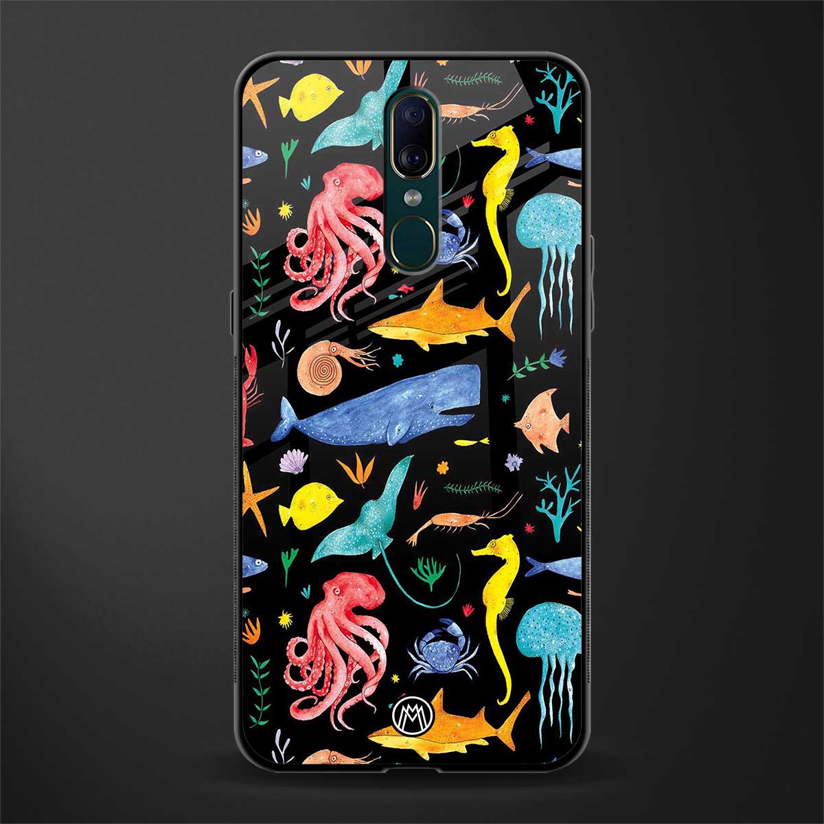 atomic ocean glass case for oppo a9 image