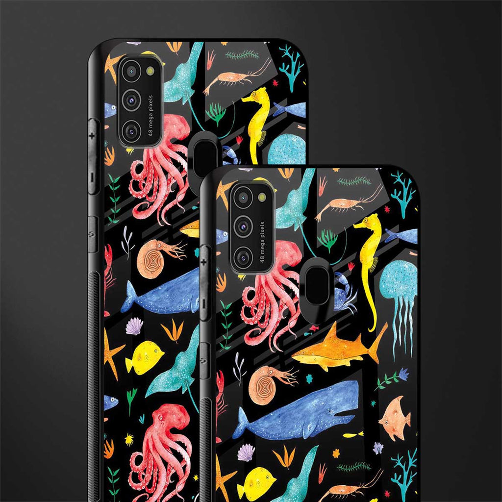 atomic ocean glass case for samsung galaxy m30s image-2