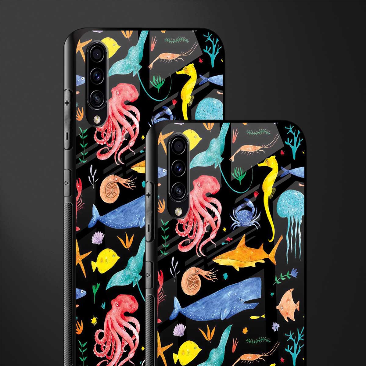 atomic ocean glass case for samsung galaxy a50 image-2