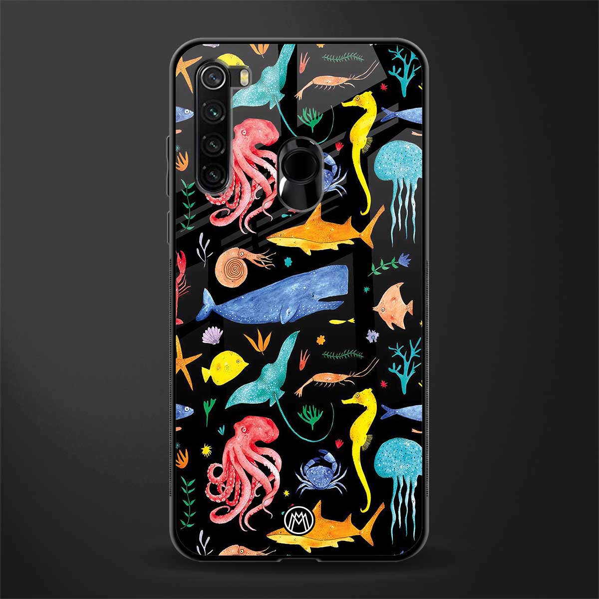 atomic ocean glass case for redmi note 8 image