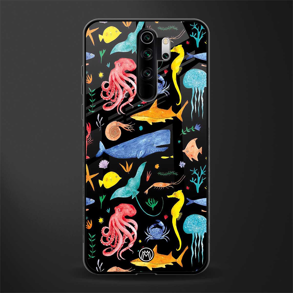 atomic ocean glass case for redmi note 8 pro image