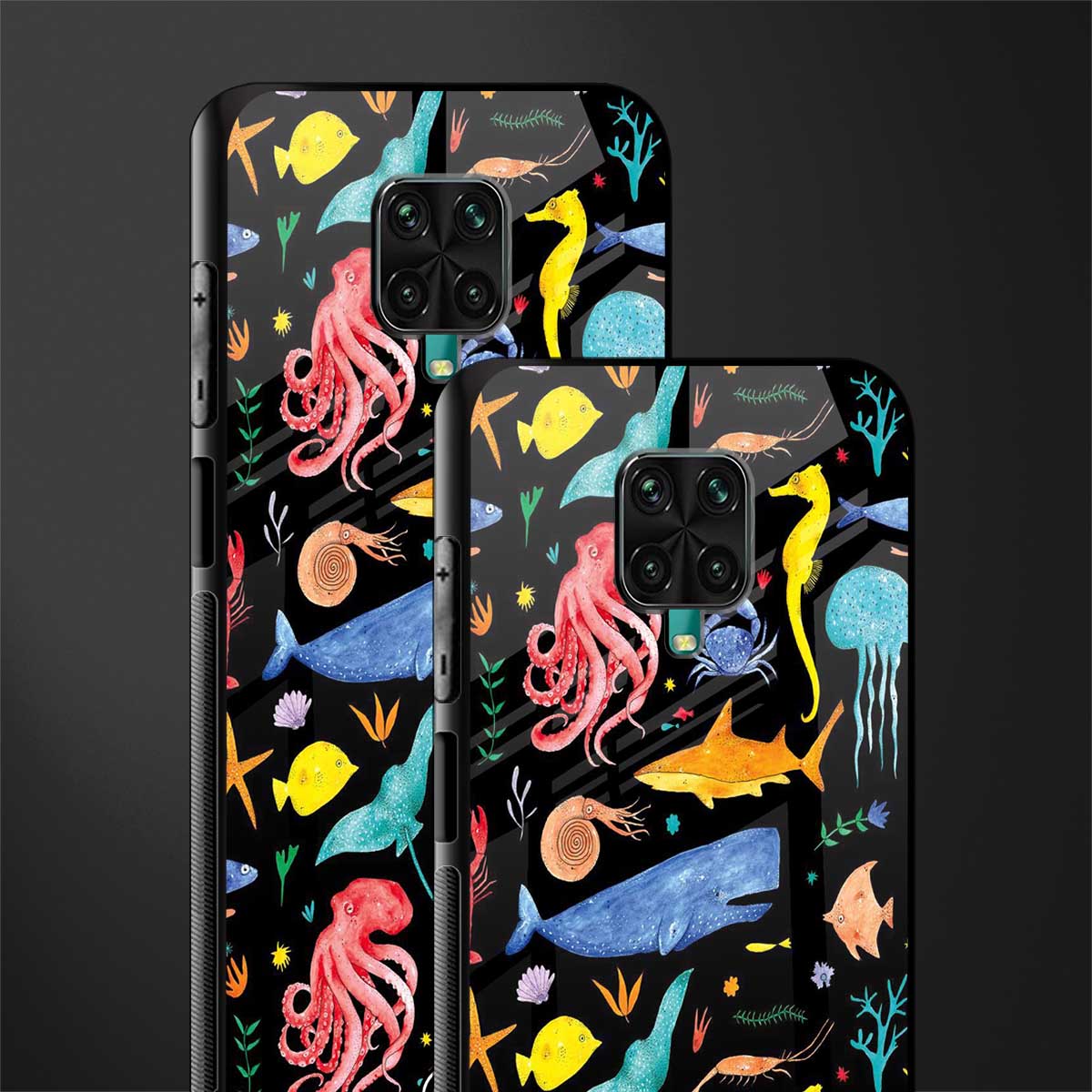 atomic ocean glass case for redmi note 9 pro image-2